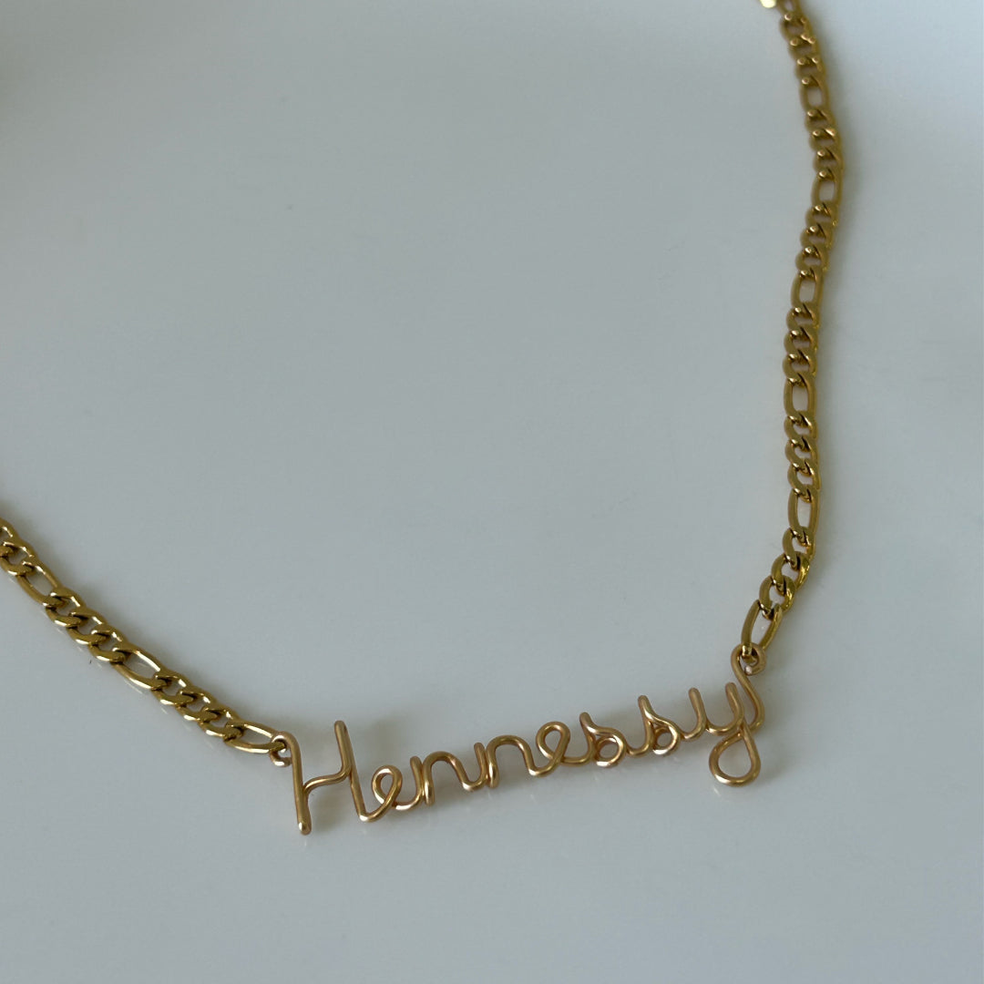 Figaro chain- name necklace