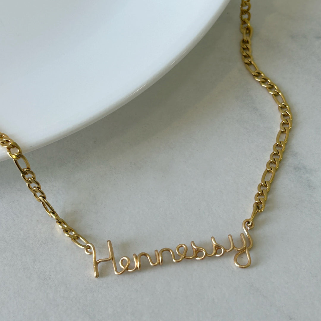 Figaro chain- name necklace