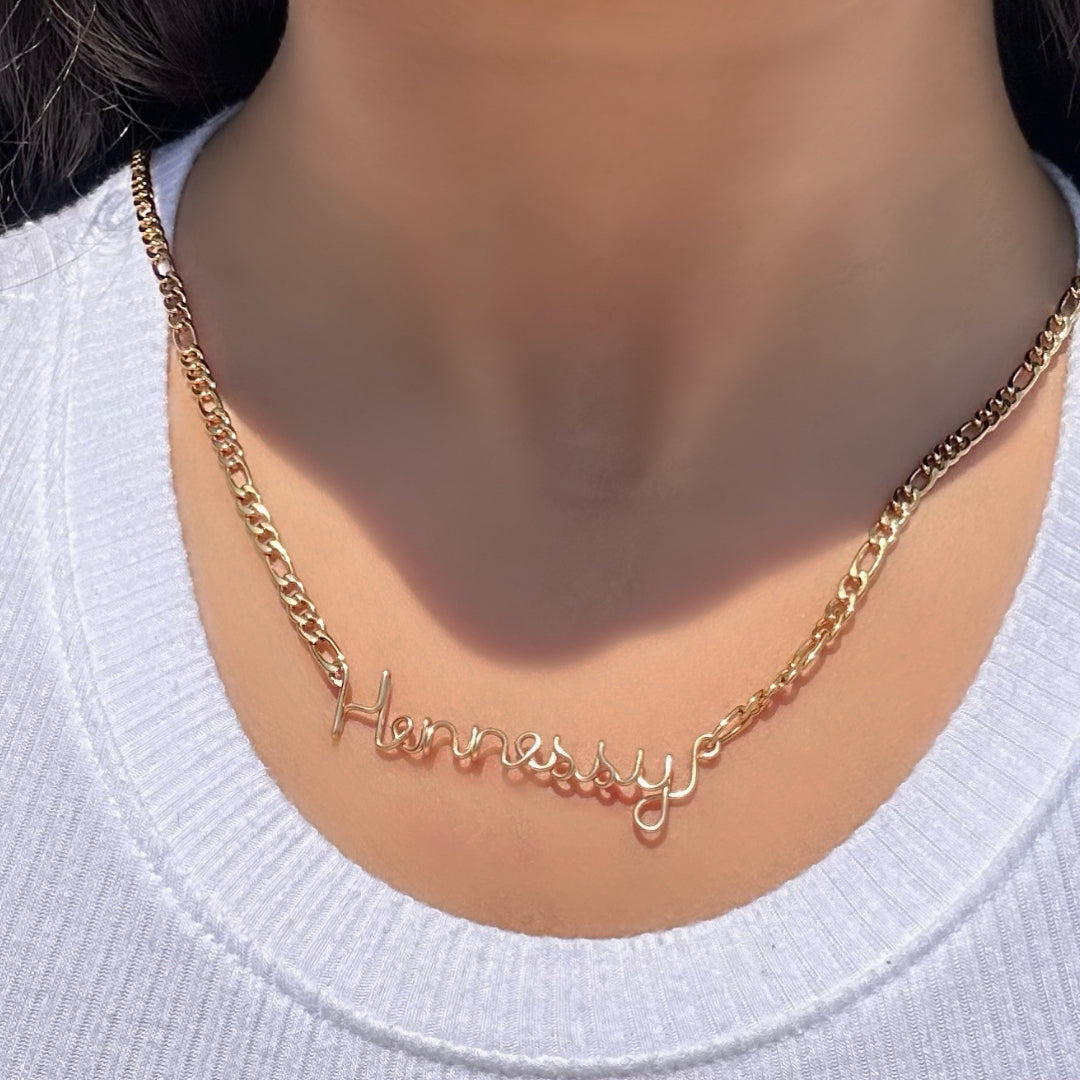 Figaro chain- name necklace