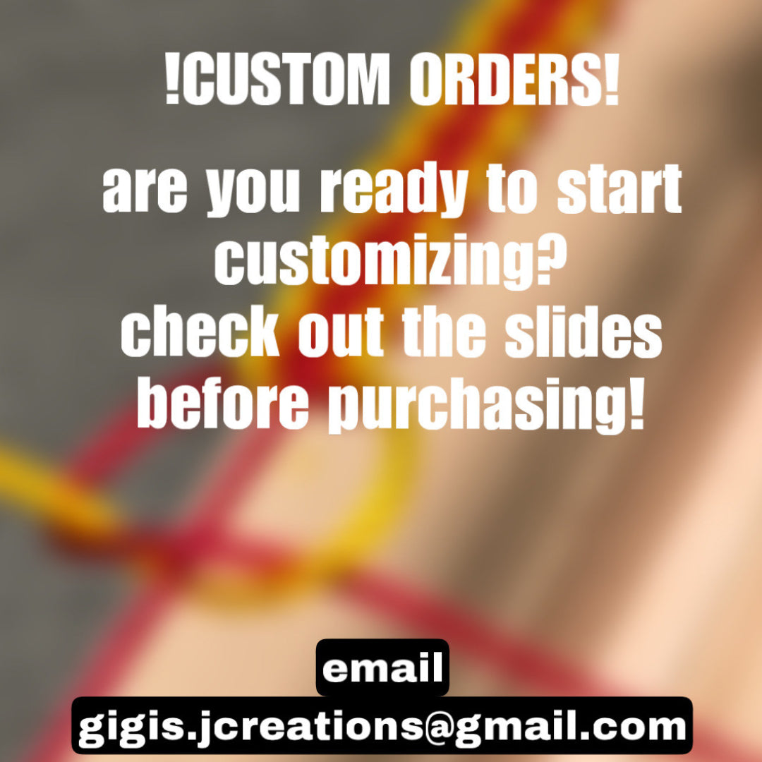 Custom Orders ( READ DESCRIPTION )